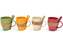 Mercury Home šolja sa kašikom 00336, 12x10.3cm, 335ml - sorto
