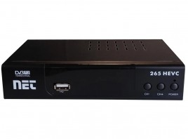 Prijemnik receiver zemaljski NET 265 HEVC DVB-T2 H.265 display SCART HDMI