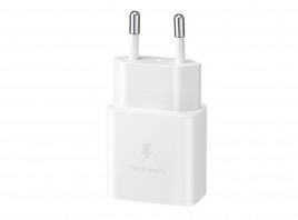 PUNJAC SAMSUNG 15W FAST CHARGING USB-C WALL CHARGER WHITE