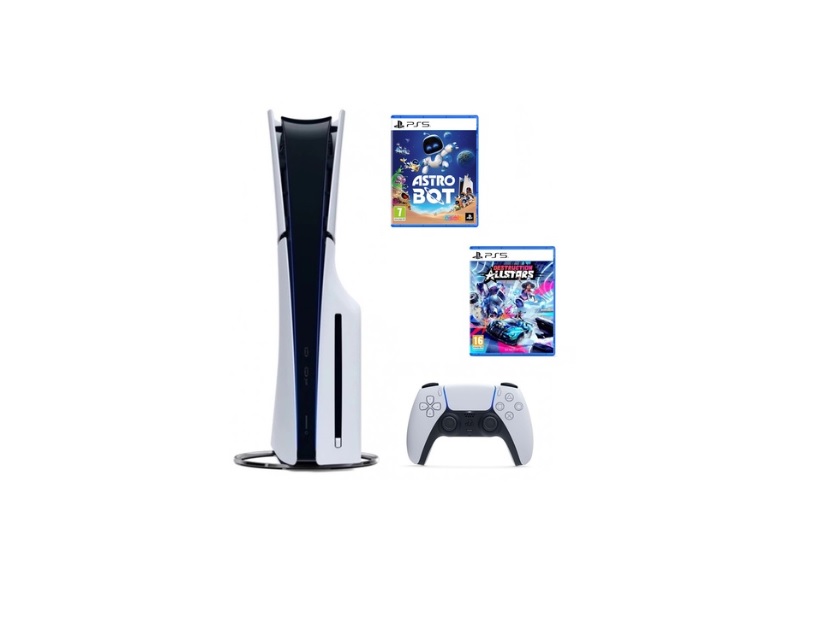 PLAY STATION 5 SLIM D +ASTRO BOT + DESTRUCTION ALLSTARS