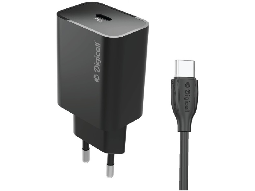 Digicell Icon Super Fast Charger Set Type-C PD 25W punjač - Black