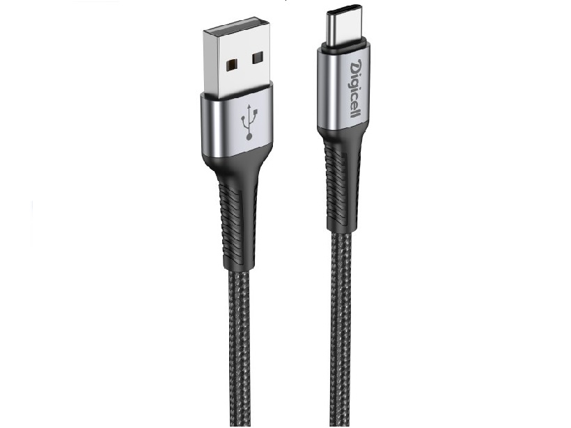 Digicell dynamic braided USB to Type-C kabal 5A