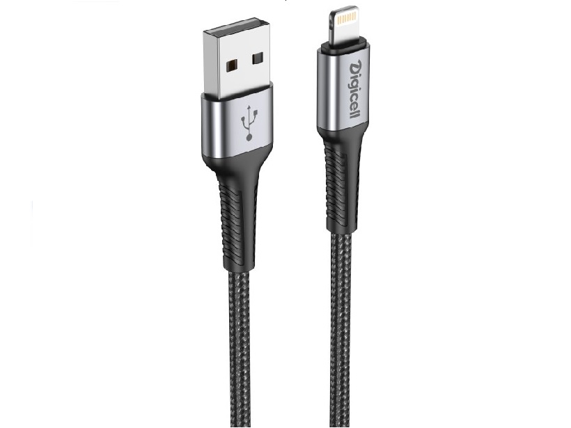 Digicell dynamic braided USB to lightning kabal 5A