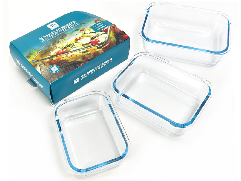 Mercury Home staklena posuda za pečenje 55723, 17x12.6x5cm