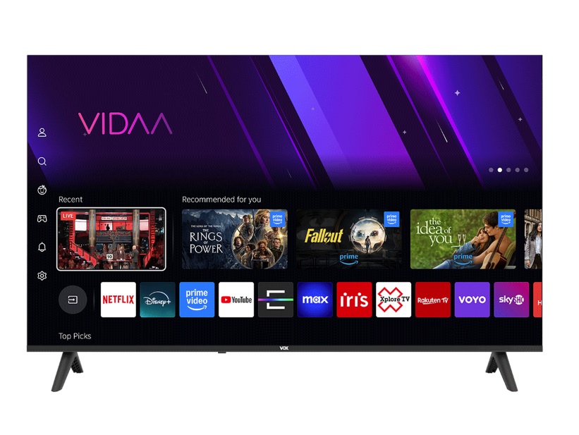 50VYU684 50" VOX 4K 60Hz UHD SMART TV VIDAA OS AIR PLAY