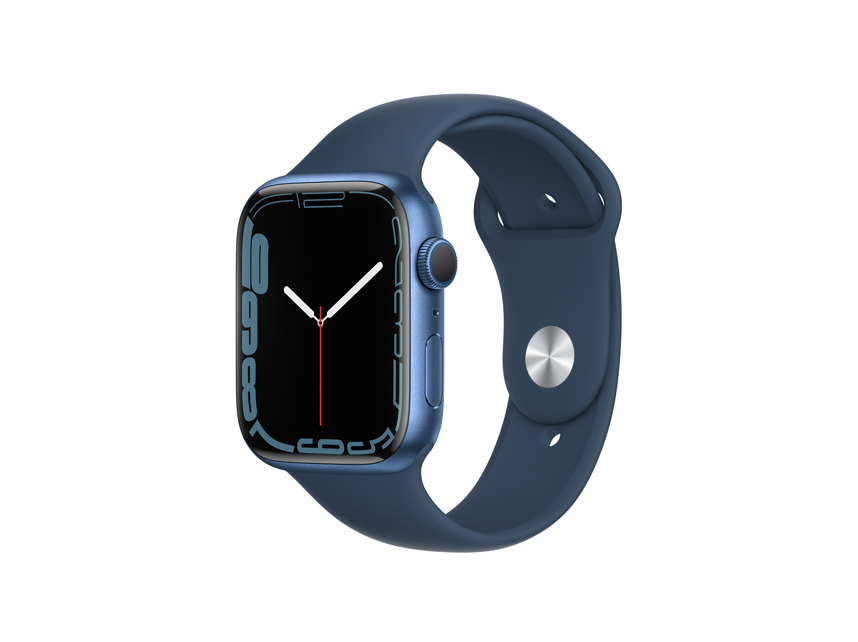 Apple Watch Series 7 GPS 45MM Blue Aluminium Case Sport Band