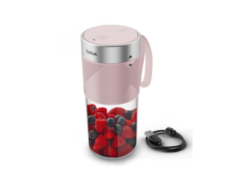BL1C07F0 TEFAL BLENDER PRIJENOSNI LIGHTMIX 300ml PINK