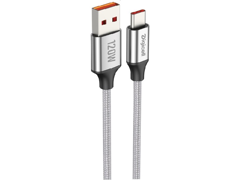 Digicell Hyper Charge Braided kabal USB to Type-C 120W