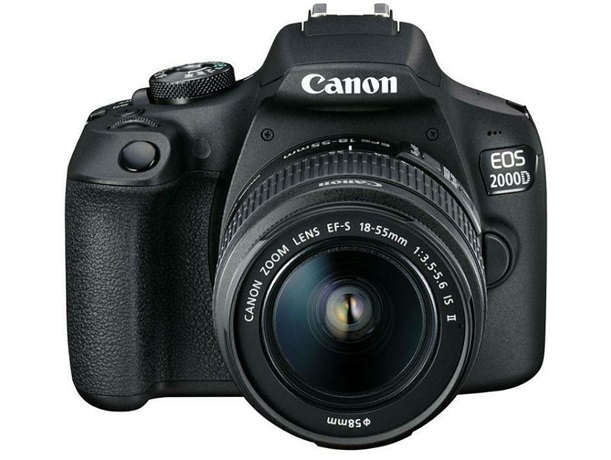 Digitalni fotoaparat CANON EOS 2000D + objektiv 18-55 IS + torba SB130 + kartica 16GB kit