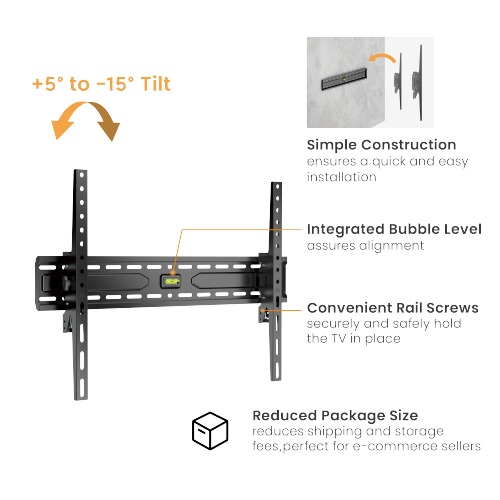 Domotec nosač za televizor KL36-46T 37" - 86", nagibni