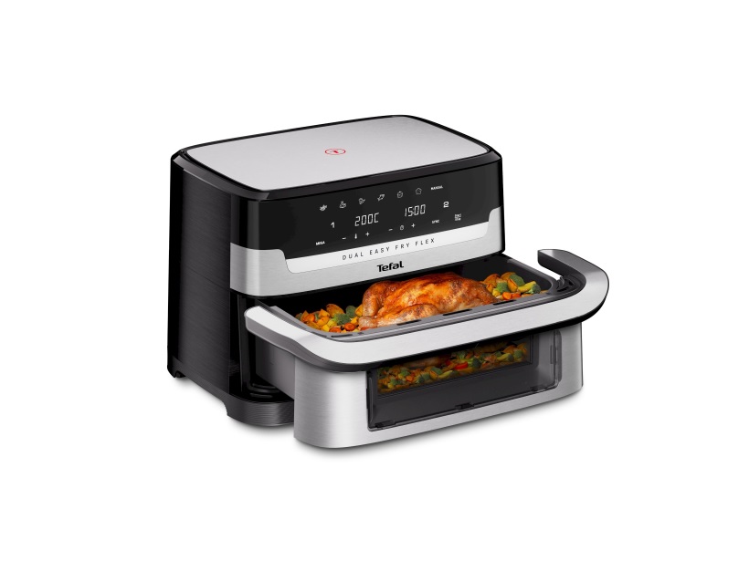 EY922DE0 TEFAL FRITEZA NA VRUCI ZRAK EASY FRY DUAL FLEX 9L