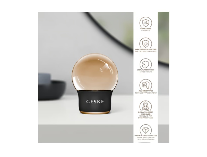 GESKE 7-u-1 uređaj za masažu lica i tijela s funkcijom hlađenja i zagrijavanja &ndash; sivi