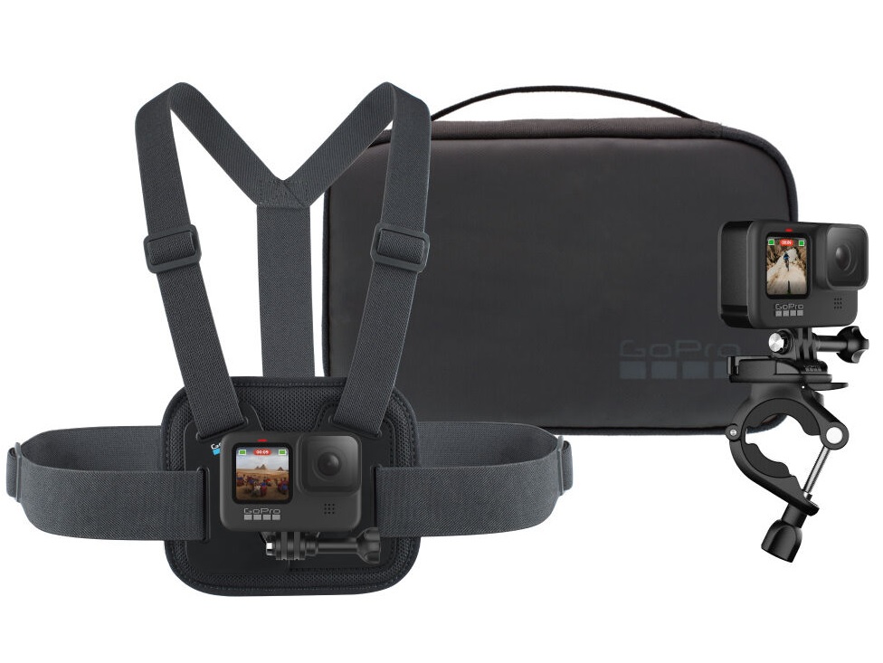 GoPro sports kit bundle CHESTY + HANDLEBAR + CASE AKTAC-001
