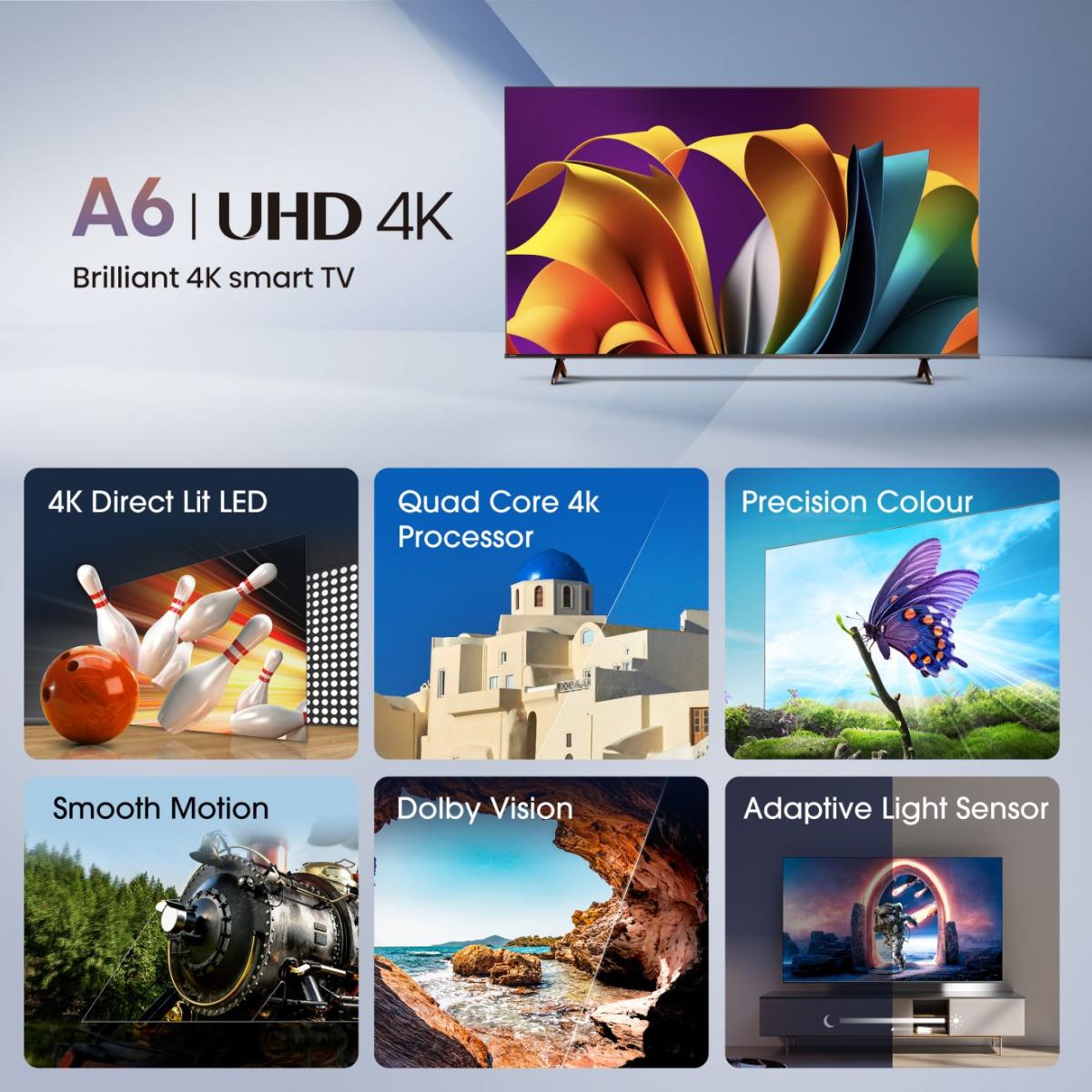Hisense LED televizor 58" 58A6N, 4K Ultra HD, Smart TV, VIDAA#TVspecijal