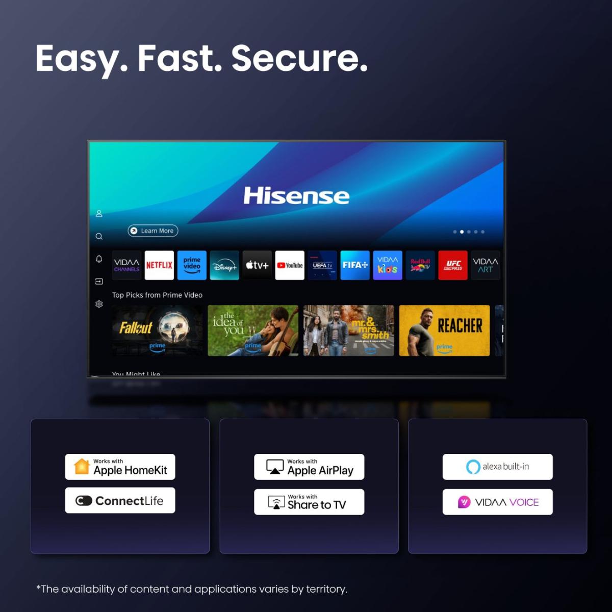 HISENSE QLED SMART TV 50E7Q 4K UHD 60Hz VIDAA OS