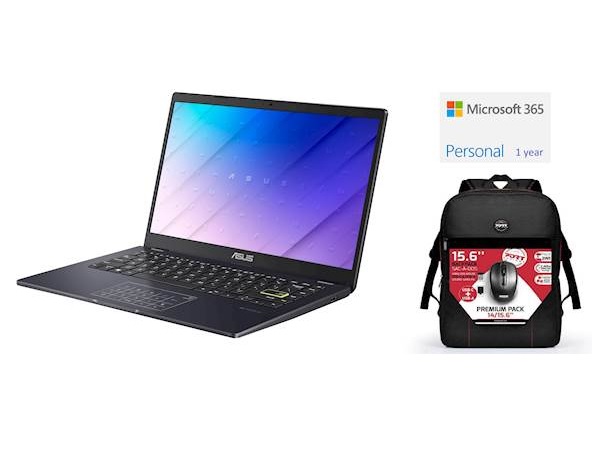 Laptop ASUS E410MA-BV1182WS Windows 11H + Microsoft 365P + ruksak Port Premium + miš