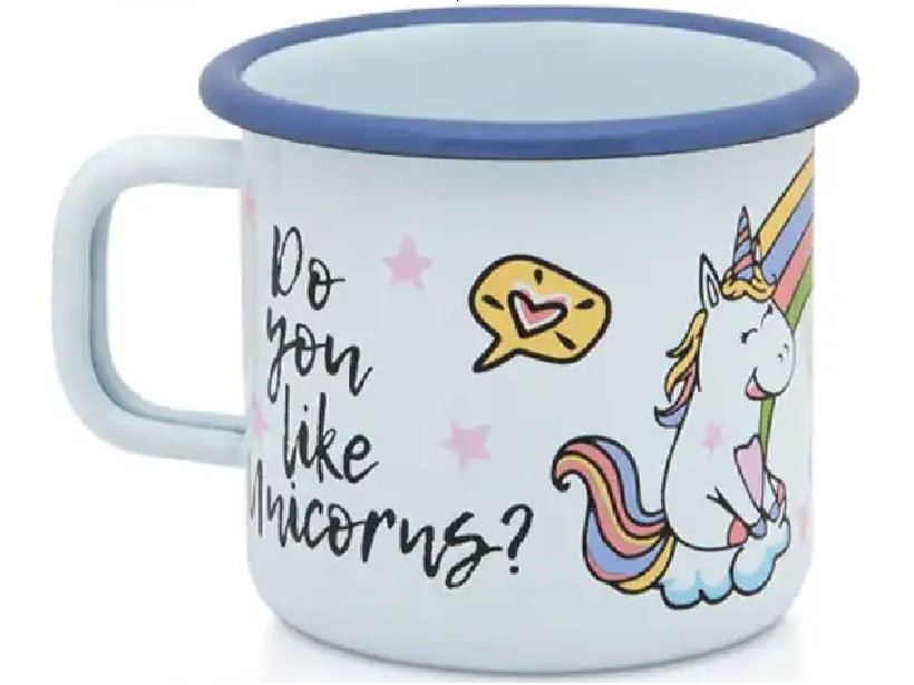 Metalac lončić Mini M Unicorn 8cm, 370ml