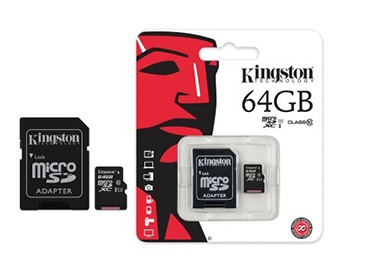 MicroSD kartica Kingston 64GB Class10 +adapter SDCS_64GB