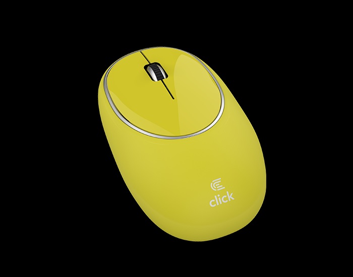 Miš bežicni CLICK M-W2-SW USB ZUTI 