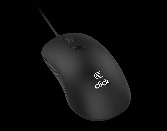 Miš žicani CLICK M-W1 USB crni 