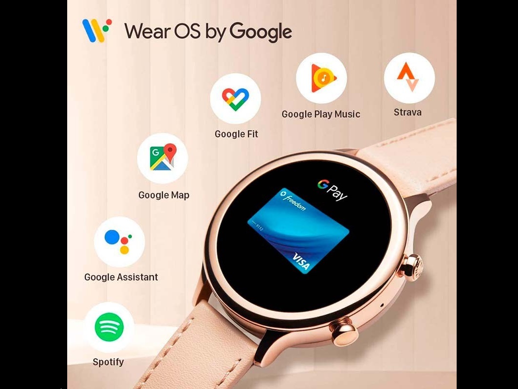 Pametni sat GOOGLE Mobvoi TicWatch C2+ rose gold