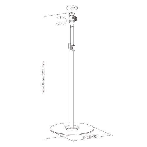 PRB-23 STALAK ZA PROJEKTOR DOMOTEC