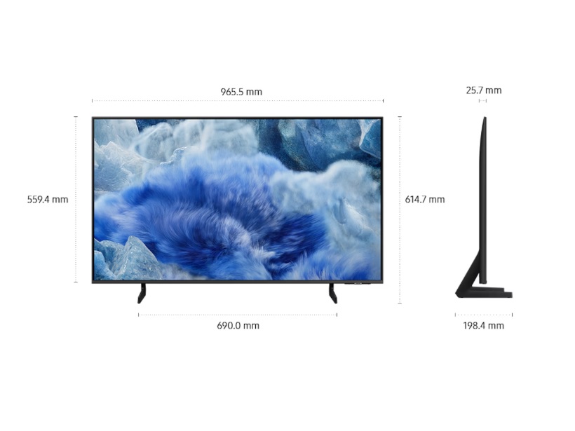 QE43Q8FAAUXXH 43" 4K UHD Q8F QLED SMART SAMSUNG TV TIZEN OS