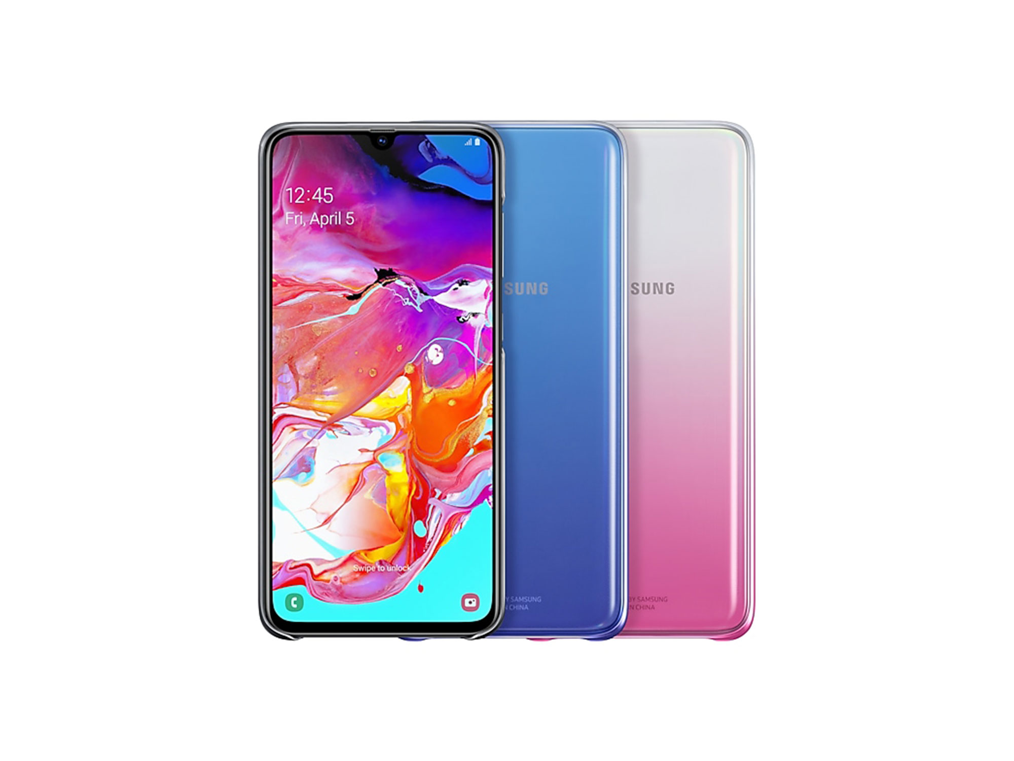Samsung cover za Galaxy A70, EF-AA705CVEGWW, violet