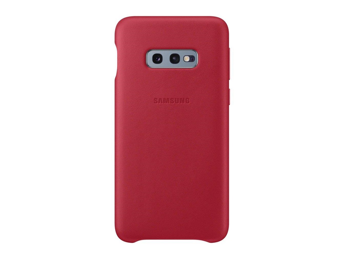 Samsung Galaxy S10e Leather Cover RED