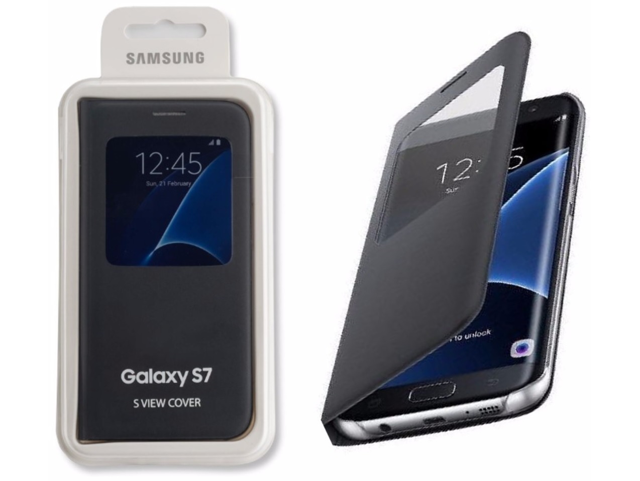 Samsung Galaxy S7 flip cover protective EF-CG930PBEGWW