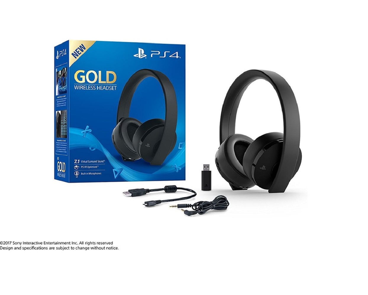 Sony slusalice (PS4 Wireless Gold Headset Black)