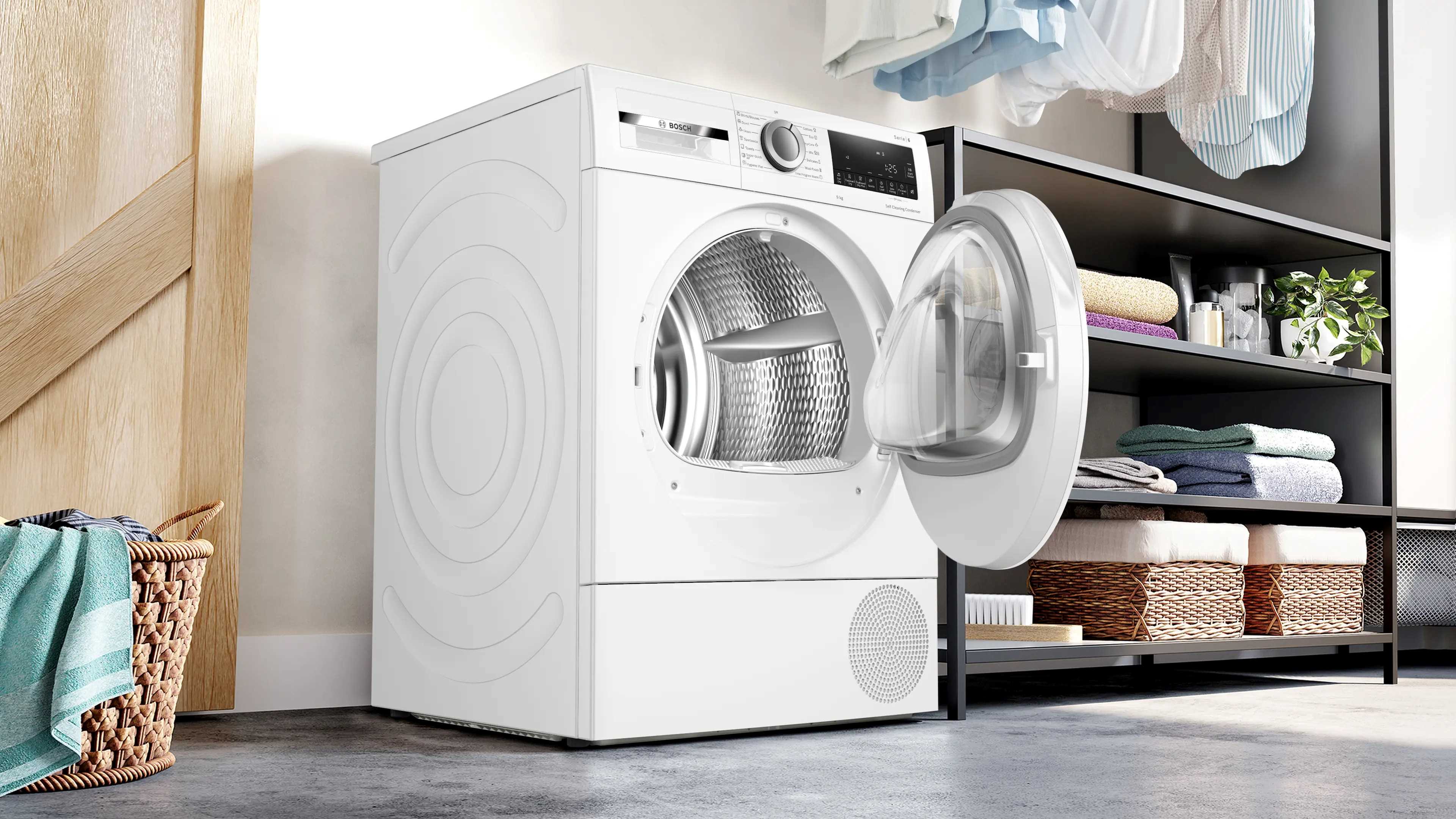 SUSILICA SA TOPLOTNOM PUMPOM BOSCH WQG14591BY SERIE 6 9kg