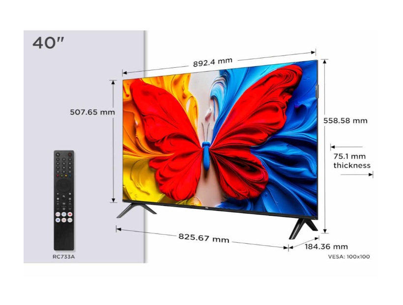 TCL TV 40S5K 40"FHD QLED S4K SMART 60Hz ANDROID TV