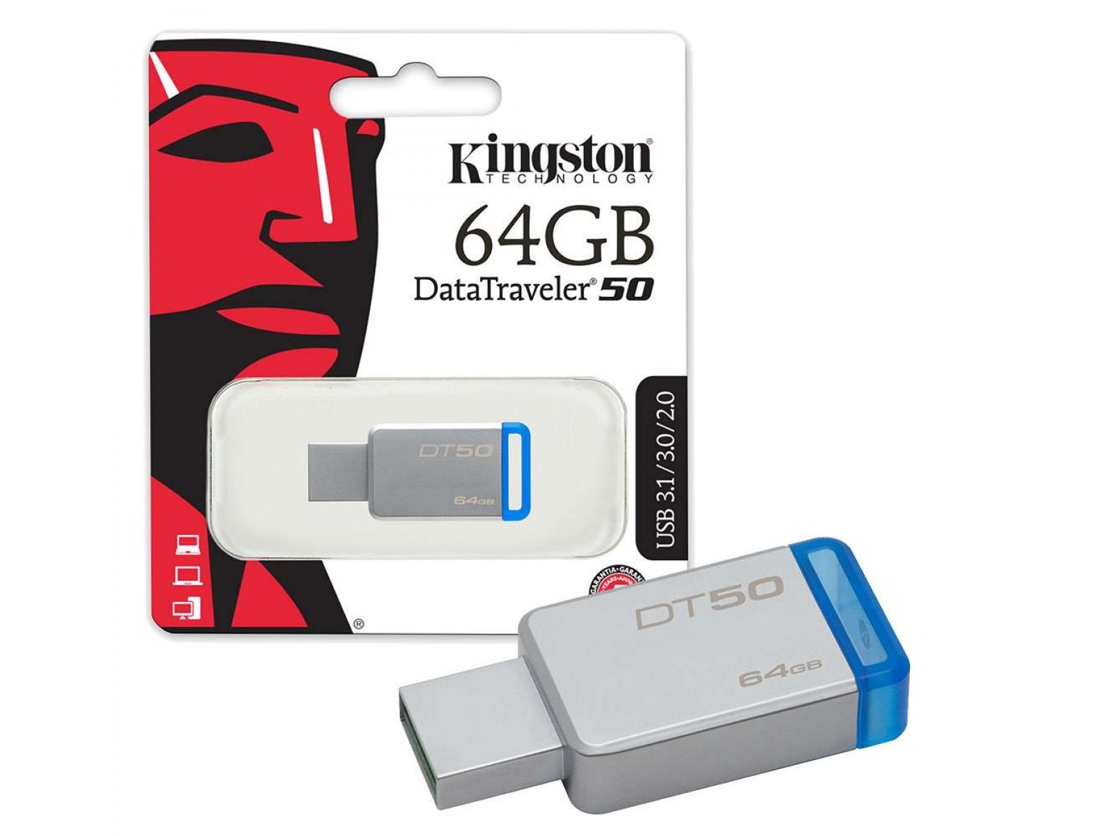 USB memorija Kingston 64GB USB3.1 MetalBlue DT50_64GB #rasprodajact