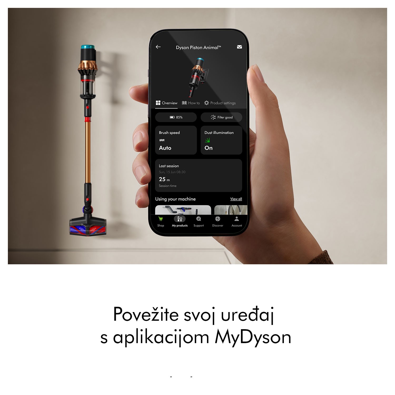 V16 PISTON ANIMAL DYSON STAPNO BATERIJSKI USISIVAC 
