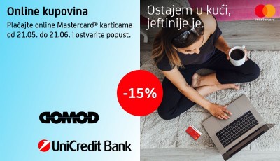 15% Popusta sa Unicredit Mastercard Karticama