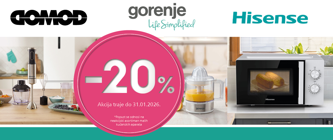 Gorenje i Hisense mali kucanski
