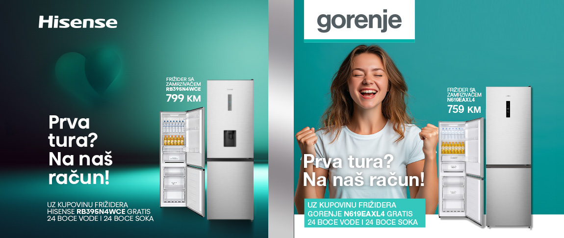 Goreje Hisense voda i sokovi